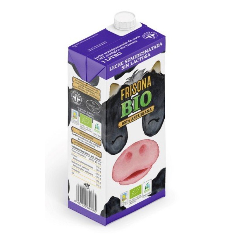 LECHE SEMI SIN LACTOSA FRISONA BIO