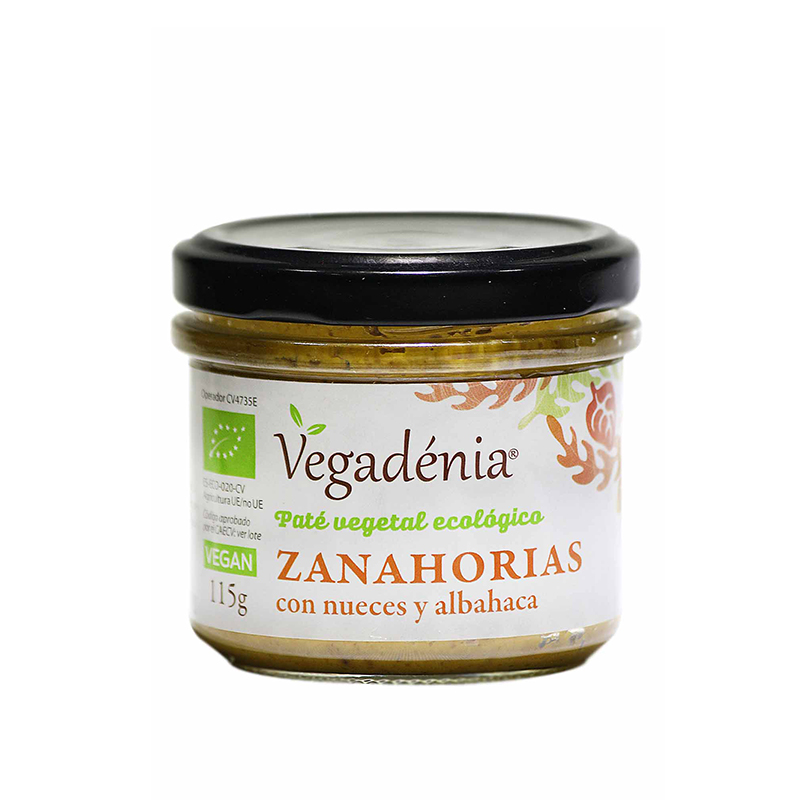PATÉ ZANAHORIAS CON NUECES VEGADENIA115g