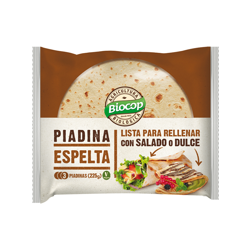 PIADINA DE ESPELTA BIOCOP 3X225g