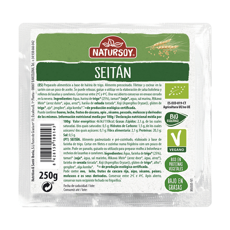SEITÁN NATURSOY 250g