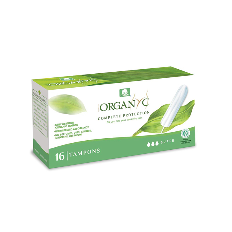 TAMPON SUPER 100% ALGODON ORG. NUR 16 ud