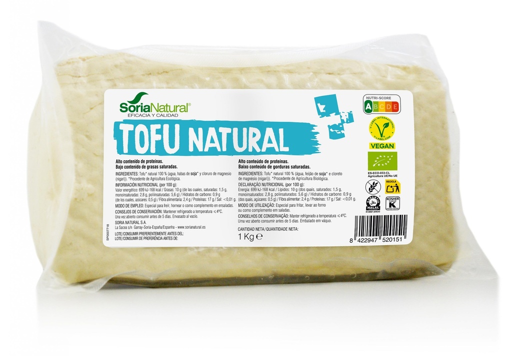 TOFU 1 KG SORIA NATURAL