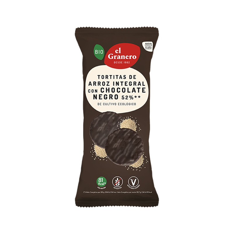 TORTITA ARROZ CHOCOLATE NEGRO GRANERO 100g