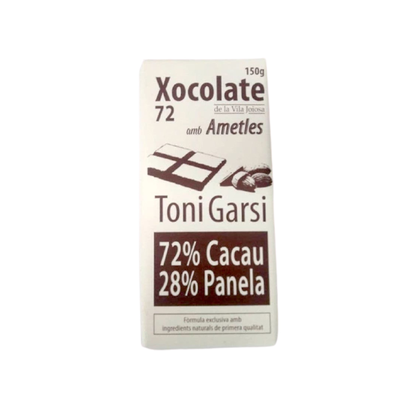 Xocolat 72 amb Ametlles Toni Garsi 150g  