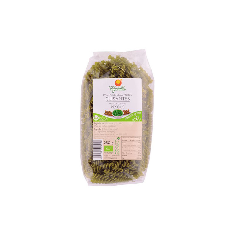 Espirals Pèsols S/G Vegetalia 250 g  