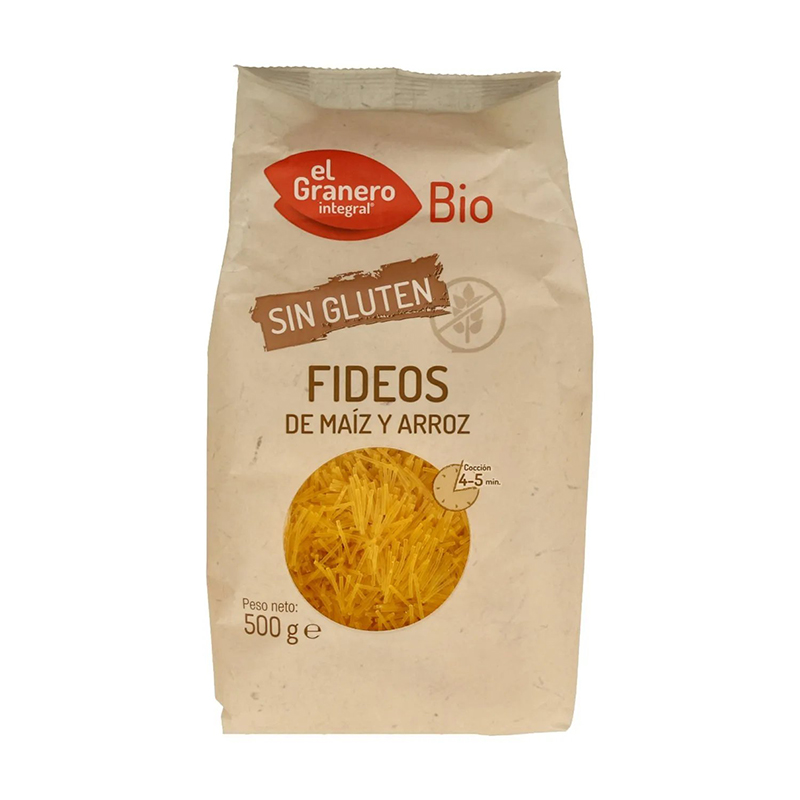 Fideus S/Gluten Granero Int. 500g  