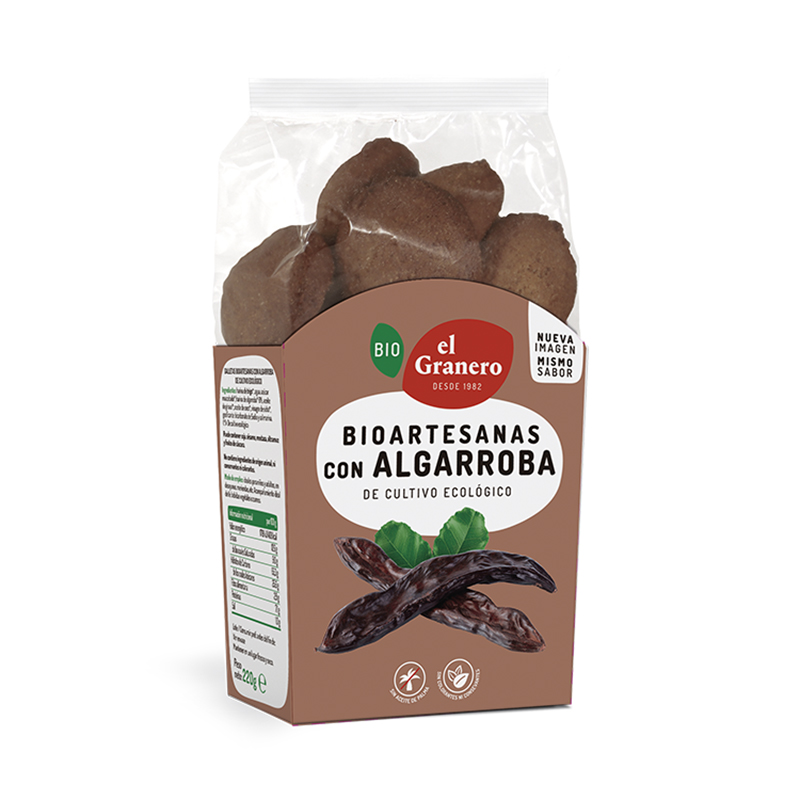 GALLETAS BIOARTESANAS ALGARROBA GRANERO 250g