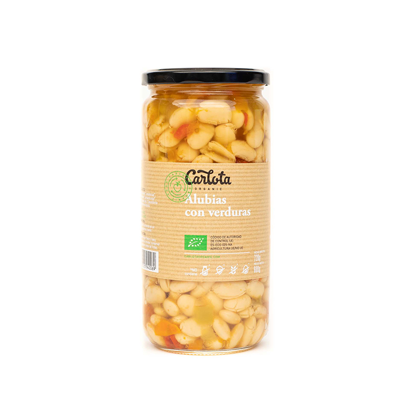 GARBANZOS/ESPINACAS CARLOTA ORG. 720 g