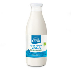 Llet vaca semi Letur 1 l