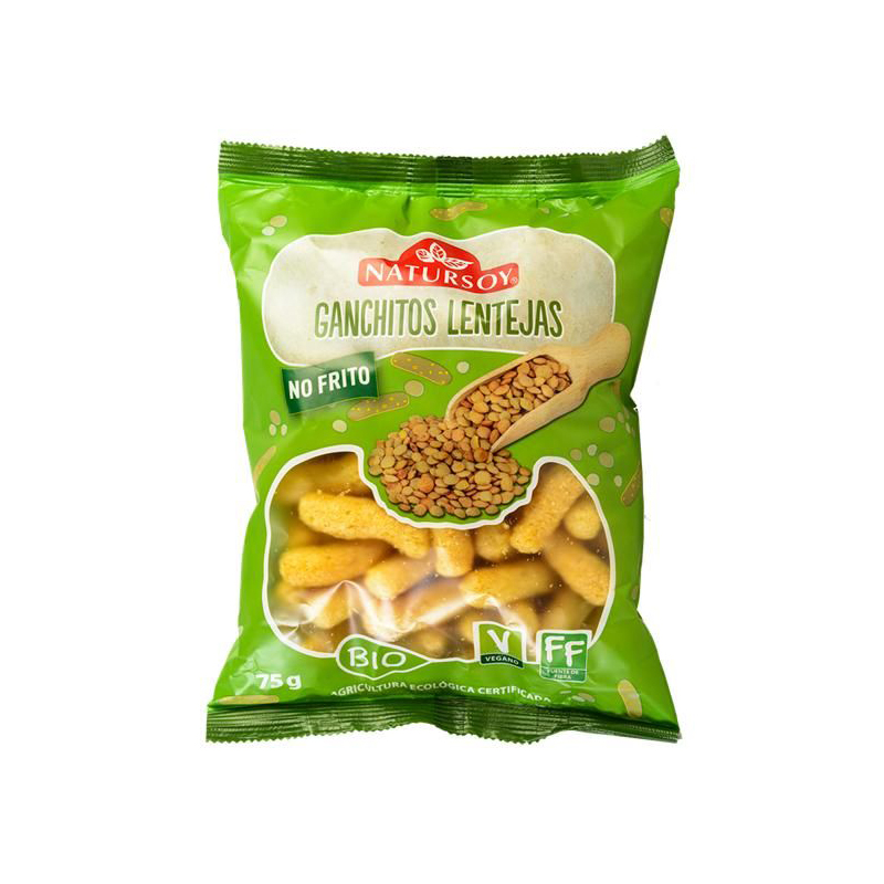 CHIPS DE LENTEJAS NATURSOY 65 g