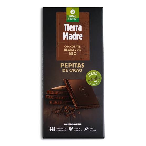 Xocolate Negre 70% Pip. Cacau Intermon 100 g