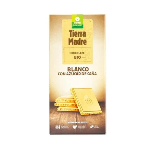 CHOCOLATE BLANCO AZUCAR DE CAÑA OXFAM