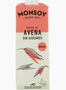 Beguda Avena Monsoy Sense Sucre