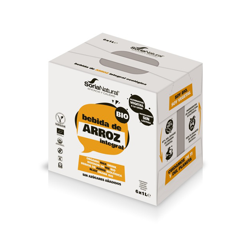 BEBIDA ARROZ INTEGRAL SORIA NATURAL