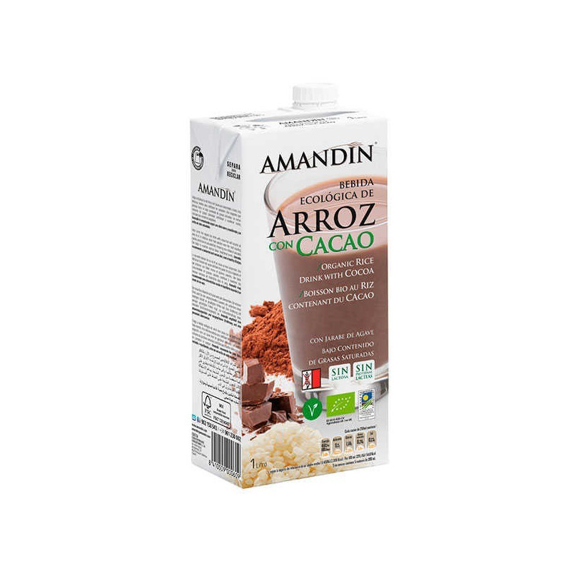 BEBIDA ARROZ/CACAO AMANDIN 1l