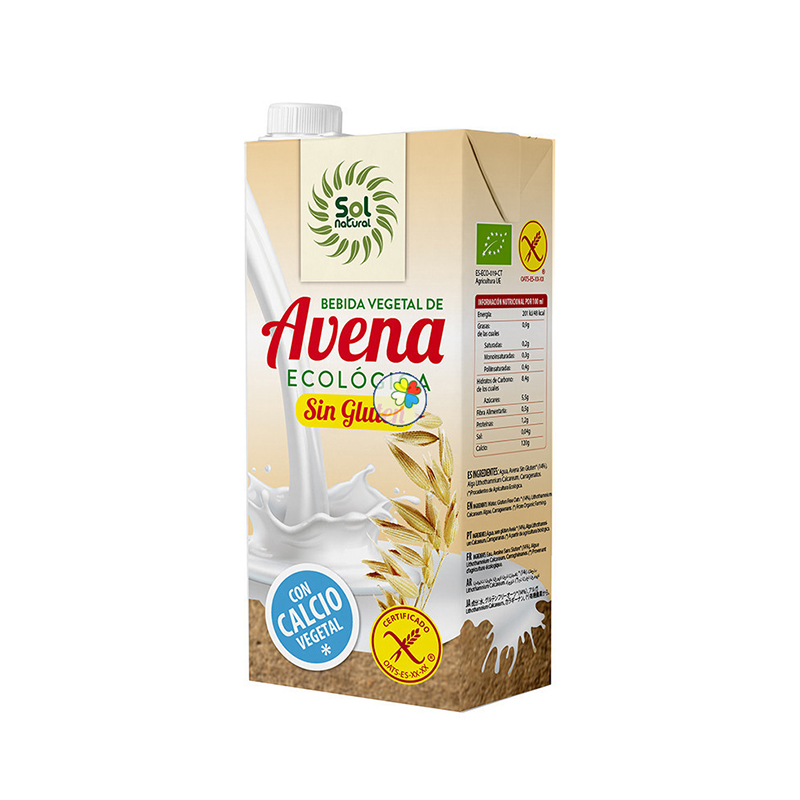 BEBIDA AVENA CALCIO S/GLUT SOL NATURAL