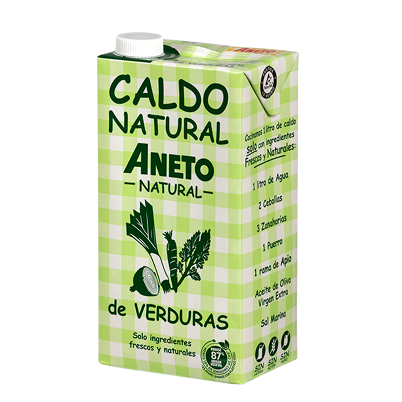 CALDO NATURAL DE VERDURAS ANETO 1 l