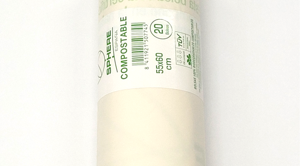 BOLSA DE BASURA COMPOSTABLE 30L 20UD.