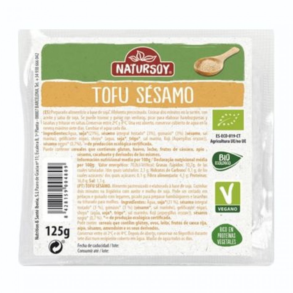 TOFU SESAMO NATURSOY 125g
