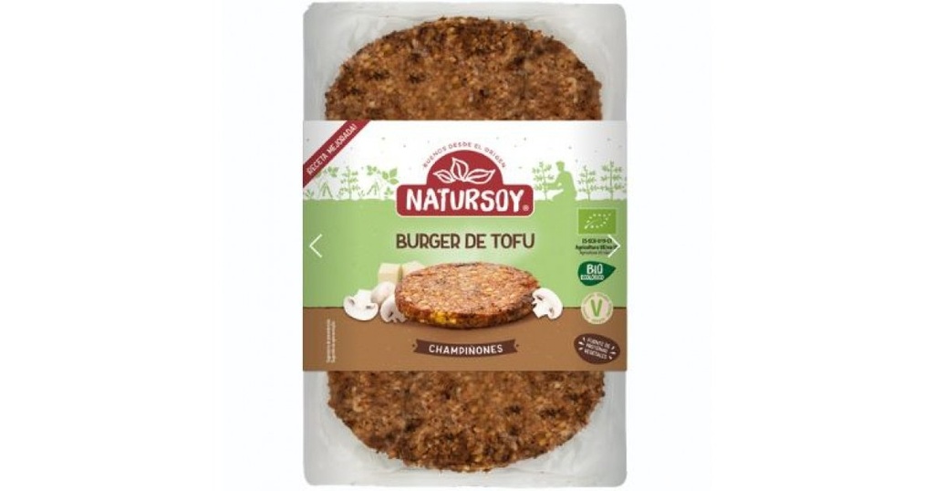 HAMBURGUESA TOFU Y CHAMPIÑON NATURSOY