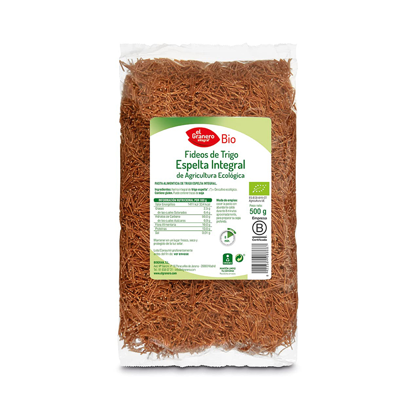 FIDEOS INTEGRAL 500g GRANERO