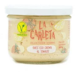 QUESO CREMA TOMATE VEGANO 200g LA CARLETA.