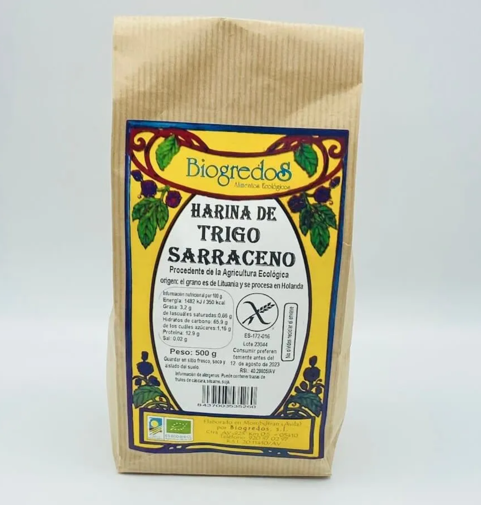 FARINA DE TRÈBOL SARRACÈ S/GLUTÈ BIOGREDOS 500 G